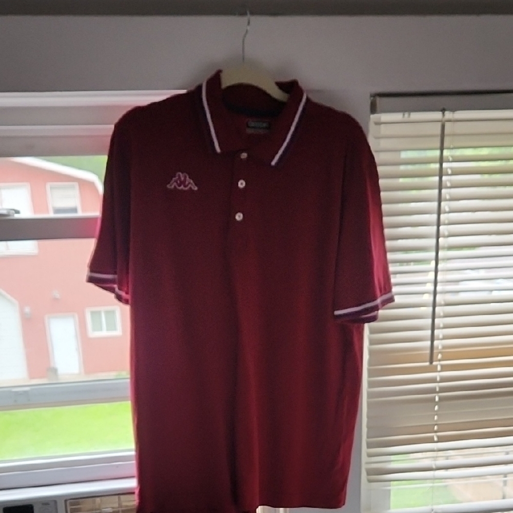 Kappa Red Polo Shirt Classic Design